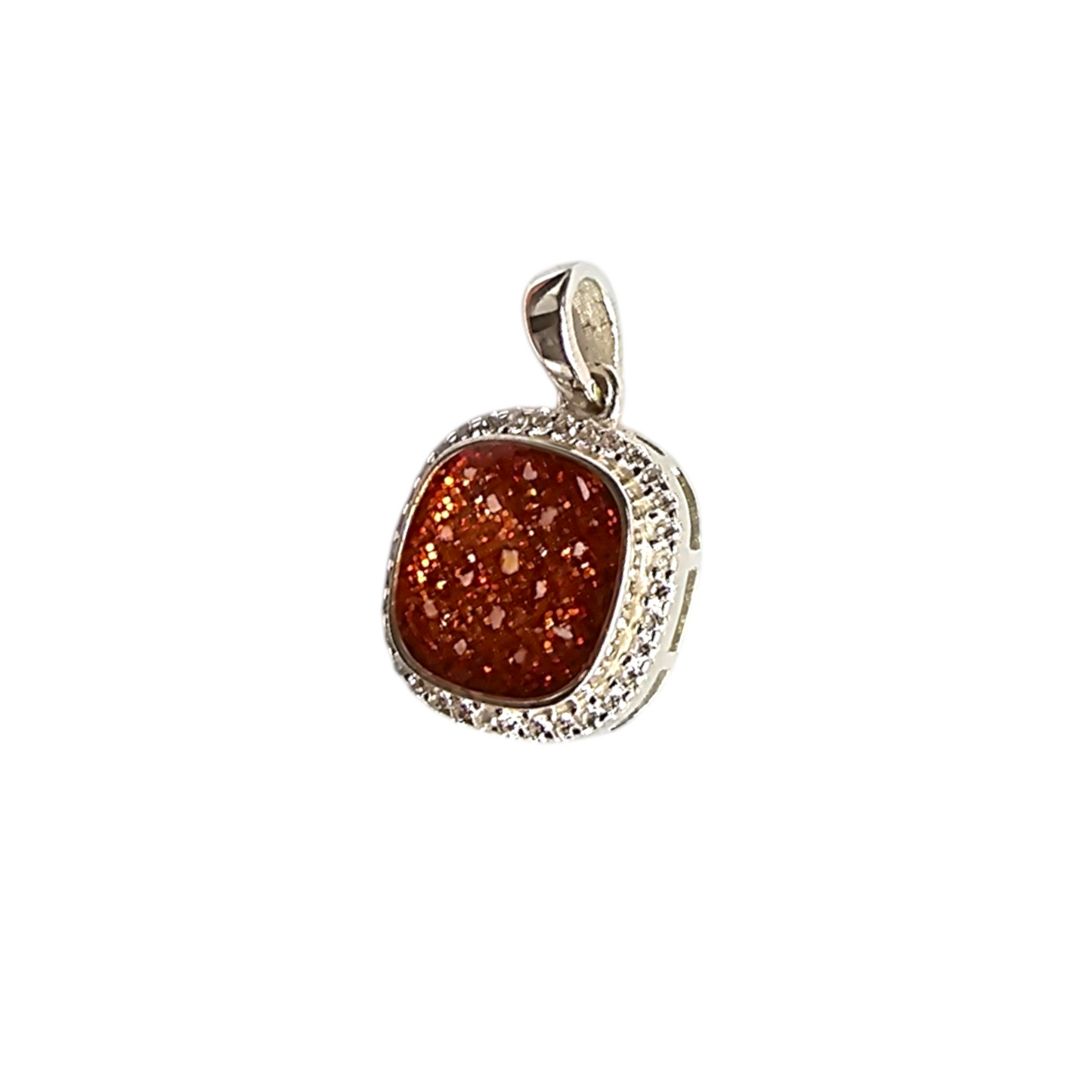 Cz Square Cushion Pendant Angel's Memorial Jewellery ashes hair fur breastmilk