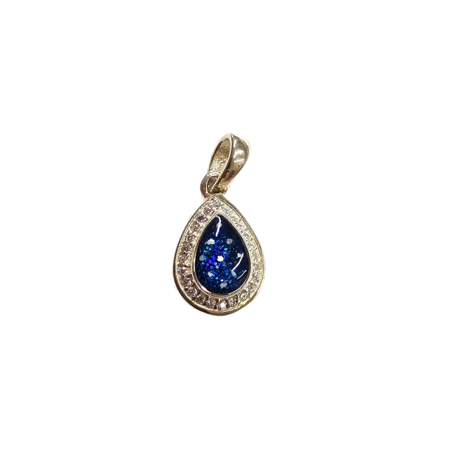 CZ Pear Pendant Angels Memorial Jewellery