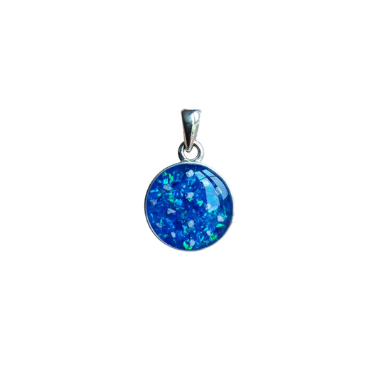12mm Round Pendant Angel's Memorial Jewellery Ashes Fur Hair Breastmilk