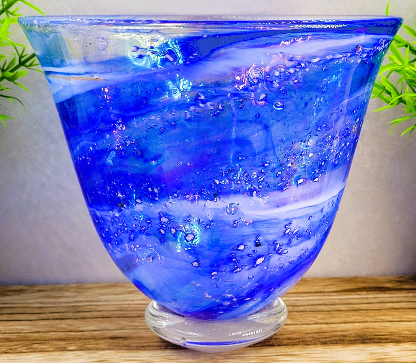 Memorial Ashes In Glass Vase Bowl, Personalised Sympathy Gift