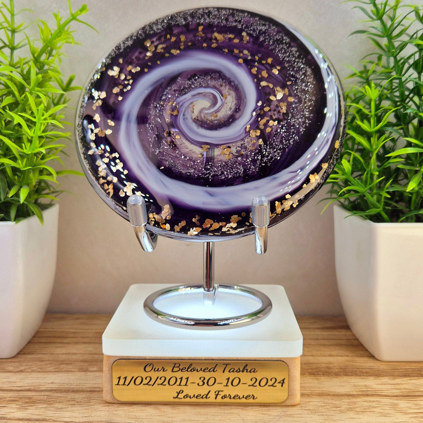 Memorial Ashes In Glass Suncatcher