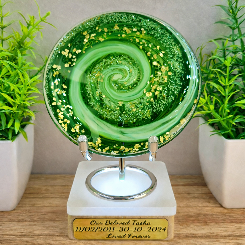 Memorial Ashes In Glass Suncatcher