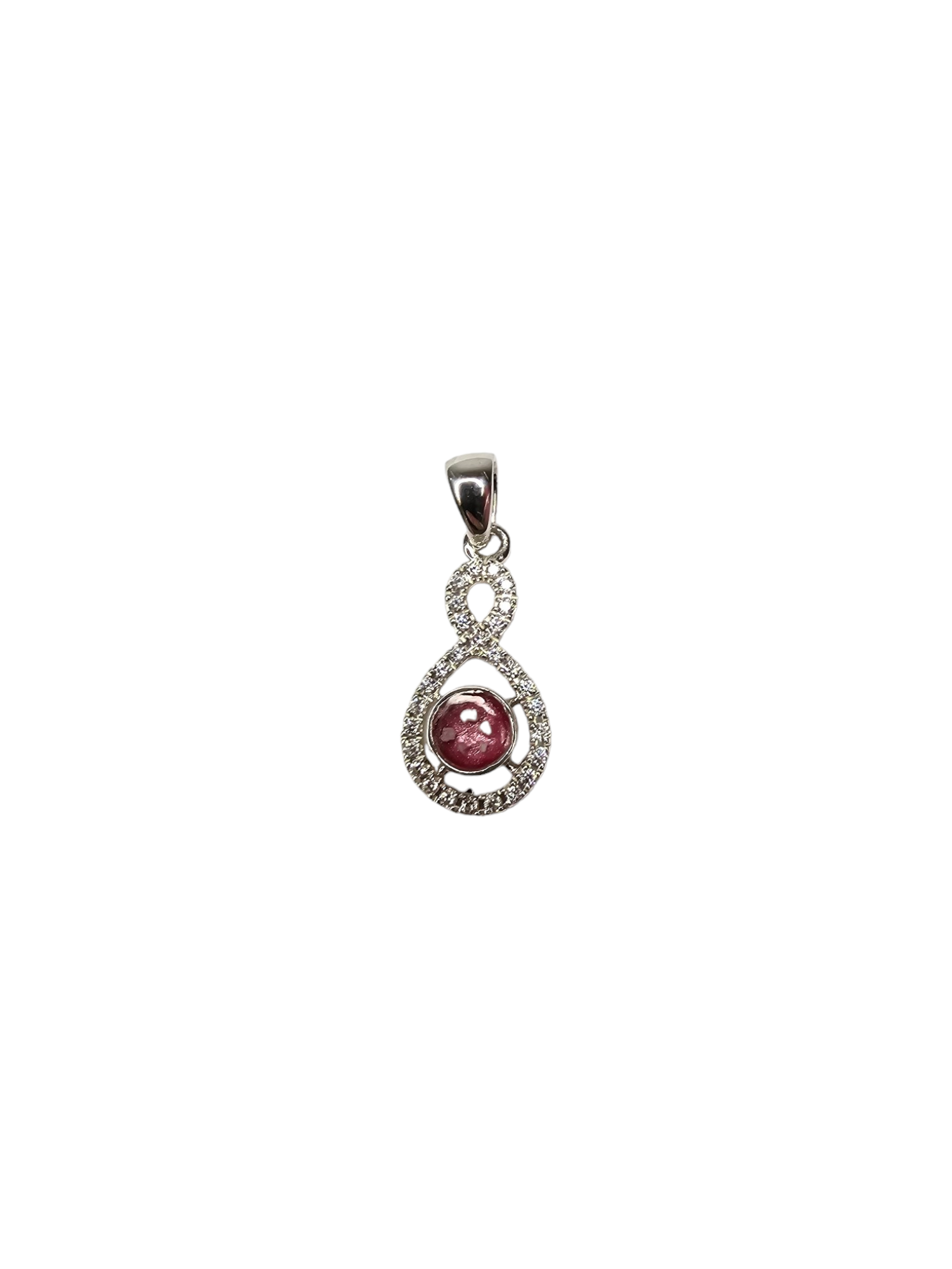 Cz Infinity Pendant Angel's Memorial Jewellery Ashes