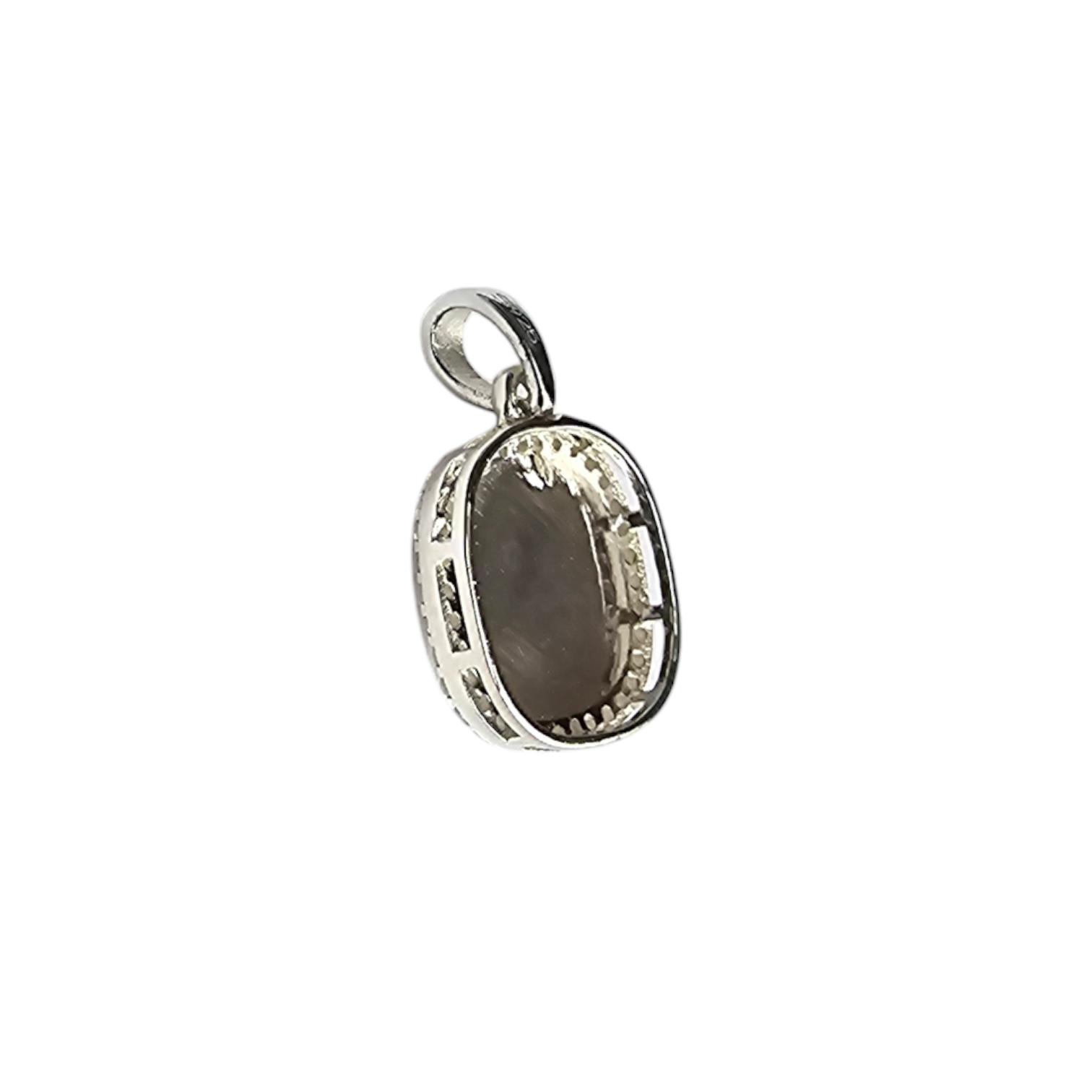 Cz Square Cushion Pendant Angel's Memorial Jewellery ashes hair fur breastmilk
