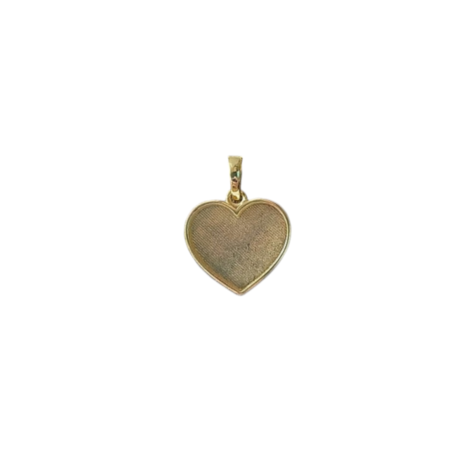 Gold Heart Pendant Angel's Memorial Jewellery ashes fur hair