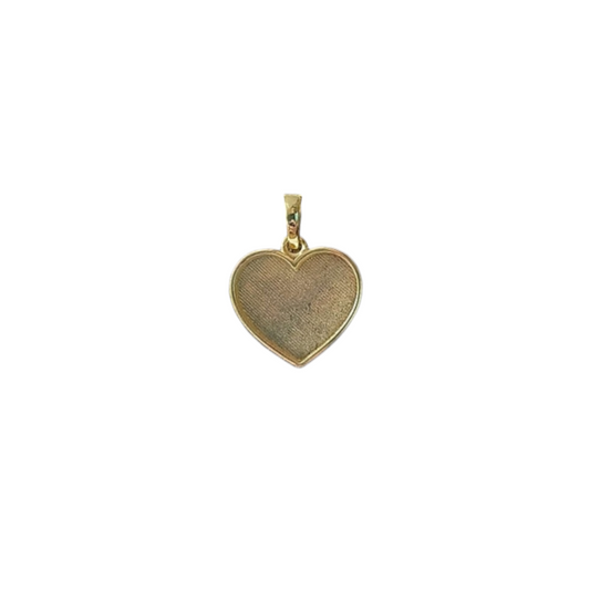 Gold Heart Pendant Angel's Memorial Jewellery ashes fur hair
