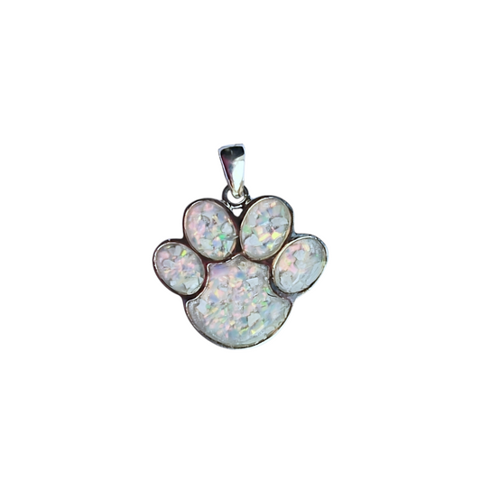 Large Paw Print Pendant Angel's Memorial Jewellery