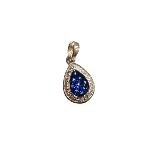 CZ Pear Pendant Angels Memorial Jewellery