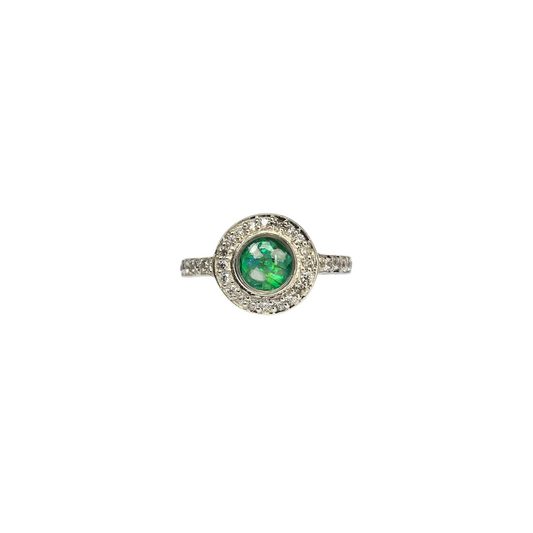 Halo Full CZ Cluster Ring Angel's Memorial Jewellery