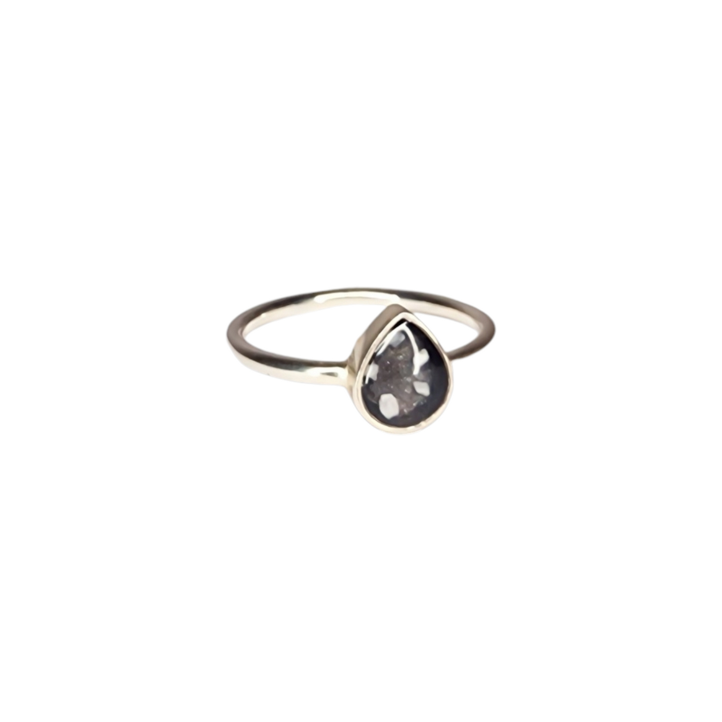 Plain Teardrop Ring Angel's Memorial Jewellery